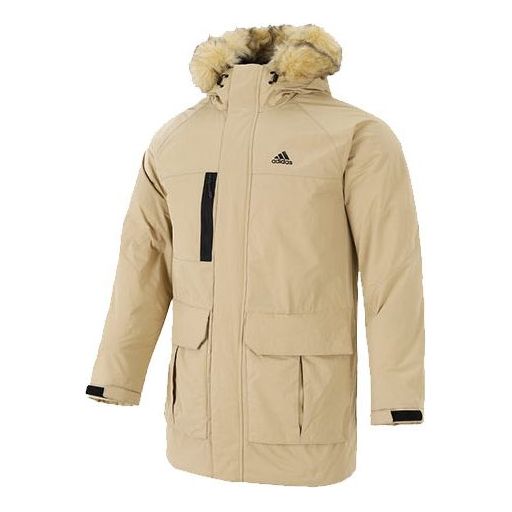 Parka adidas Originals Hooded Down Parka Jacket Beige | H20766