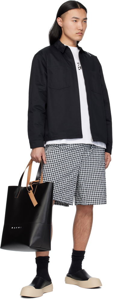Skjorte Marni Marni Organic Cotton Zip-Up Shirt Sort | CUMU0297S0 UTC311, 3