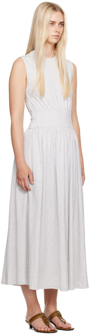 Kjole TOTEME Totême Tee Midi Dress Grå | 242-WRD1783-FB0245, 1