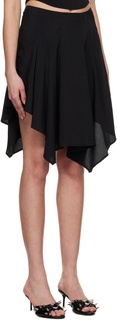 Nederdel Miaou Miaou Ty Asymmetrical Midi Skirt Sort | 4072GGTBLK, 1