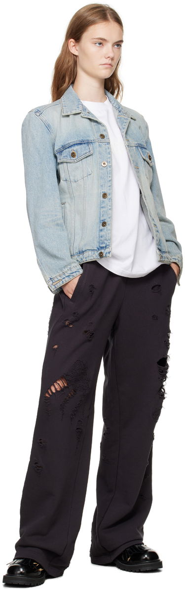 Jakke We11done Washed Denim Jacket Blå | WD-DJ2-24-348-W-SK, 3