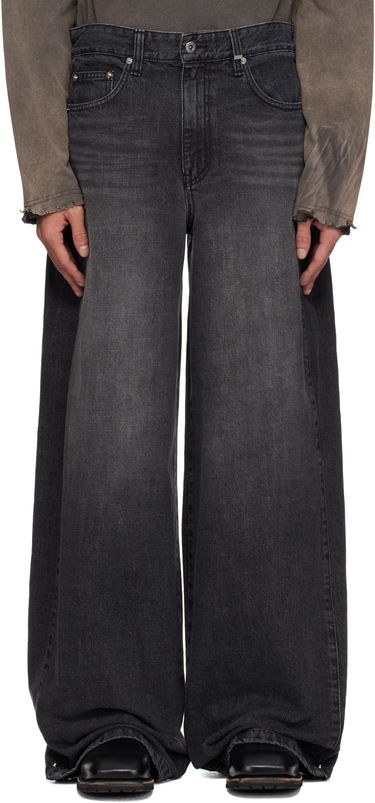 Jeans We11done We11done Tuck Detail Jeans Sort | WD-DP1-25-358-M-BK, 0