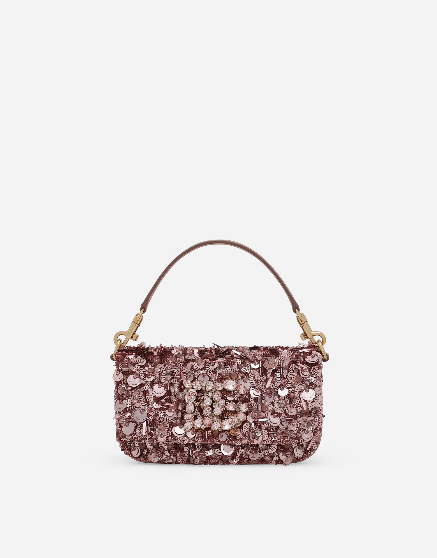 Skuldertaske Dolce & Gabbana 3.5 Crossbody Bag With Sequins Bourgogne | BB7603A9U838B404, 0