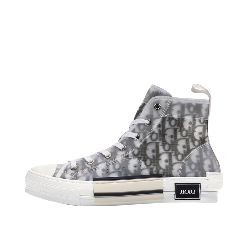 Sneakers og sko Dior High Top Logo Oblique Hvid | 3SH118YJP_H069 / 3SH118YJPT00480H069