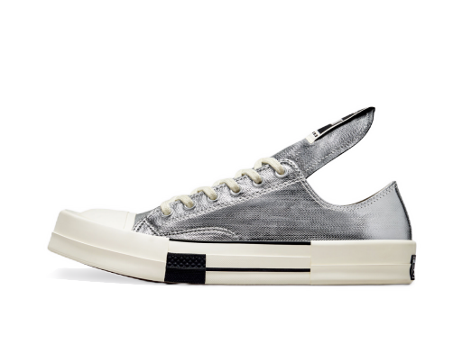 Limited Edition Converse Rick Owens x Chuck 70 Lo "Silver" Metalisk | A01292C