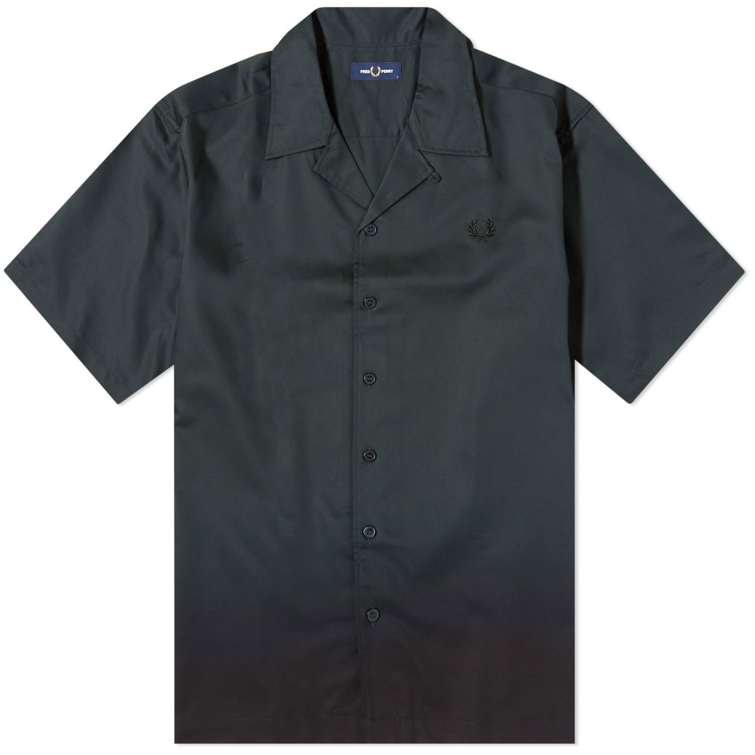 Skjorte Fred Perry Ombre Vacation Shirt Grøn | M6599-Q20, 0