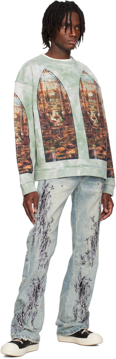 Jeans Who Decides War Who Decides War Scratched Denim Jeans Blå | 1120990009SS25, 3