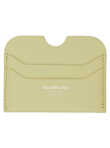 Tegnebog Acne Studios Leather Card Holder Grøn | CG0193-
