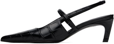 Sneakers og sko TOTEME The Sharp Slingback Heels Sort | 243-WAS821-LE0076, 2