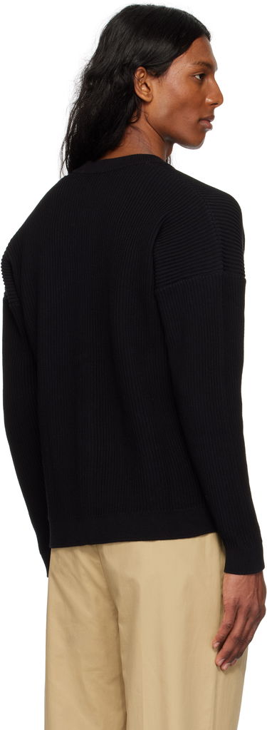Sweater MAISON KITSUNÉ Handwriting Comfort Ribbed Cardigan by Maison Kitsuné Sort | OM00505KT1126, 2