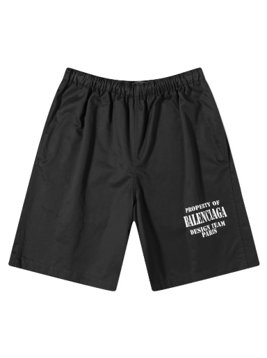 Shorts Balenciaga Property Of Logo Short Black Sort | 704718-TKP24-1000