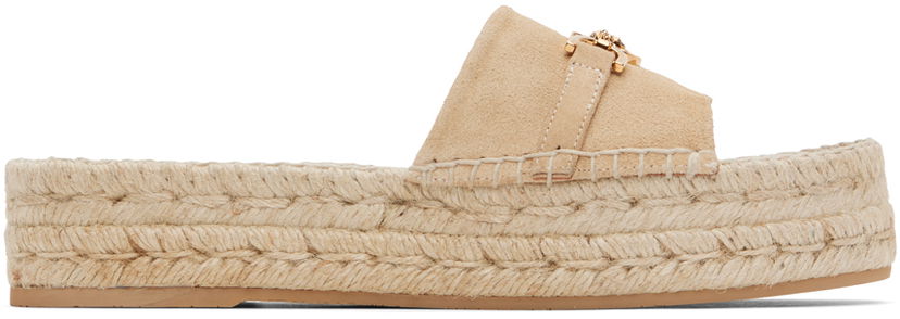 Tilbehør Versace Versace Medusa '95 Espadrille Sandals Beige | 1016050_1A11411_1KF9V