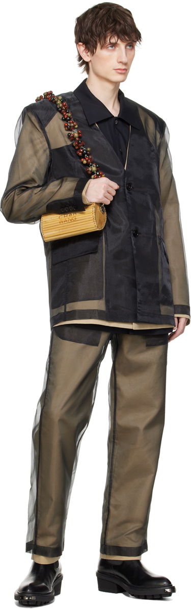 Håndtaske Feng Chen Wang Feng Chen Wang Beaded Bamboo Bag Brun | FUS17AC48, 3
