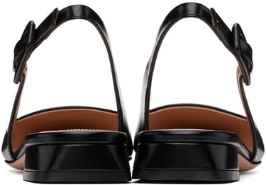 Sneakers og sko Gianvito Rossi Lindsay 20 Slingback Ballerina Flats Sort | G95470-20RIC-TOK, 1