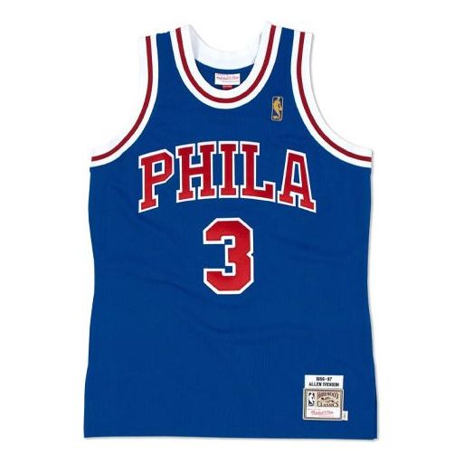 Jersey Mitchell & Ness Mitchell & Ness Philadelphia 76ers Jersey Blå | AJY4GS18100-P76ROYA96AIV, 0