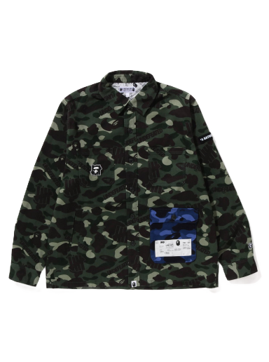 Jakke BAPE Undefeated x Color Camo Flannel Jacket Grøn | 1I73-140-904