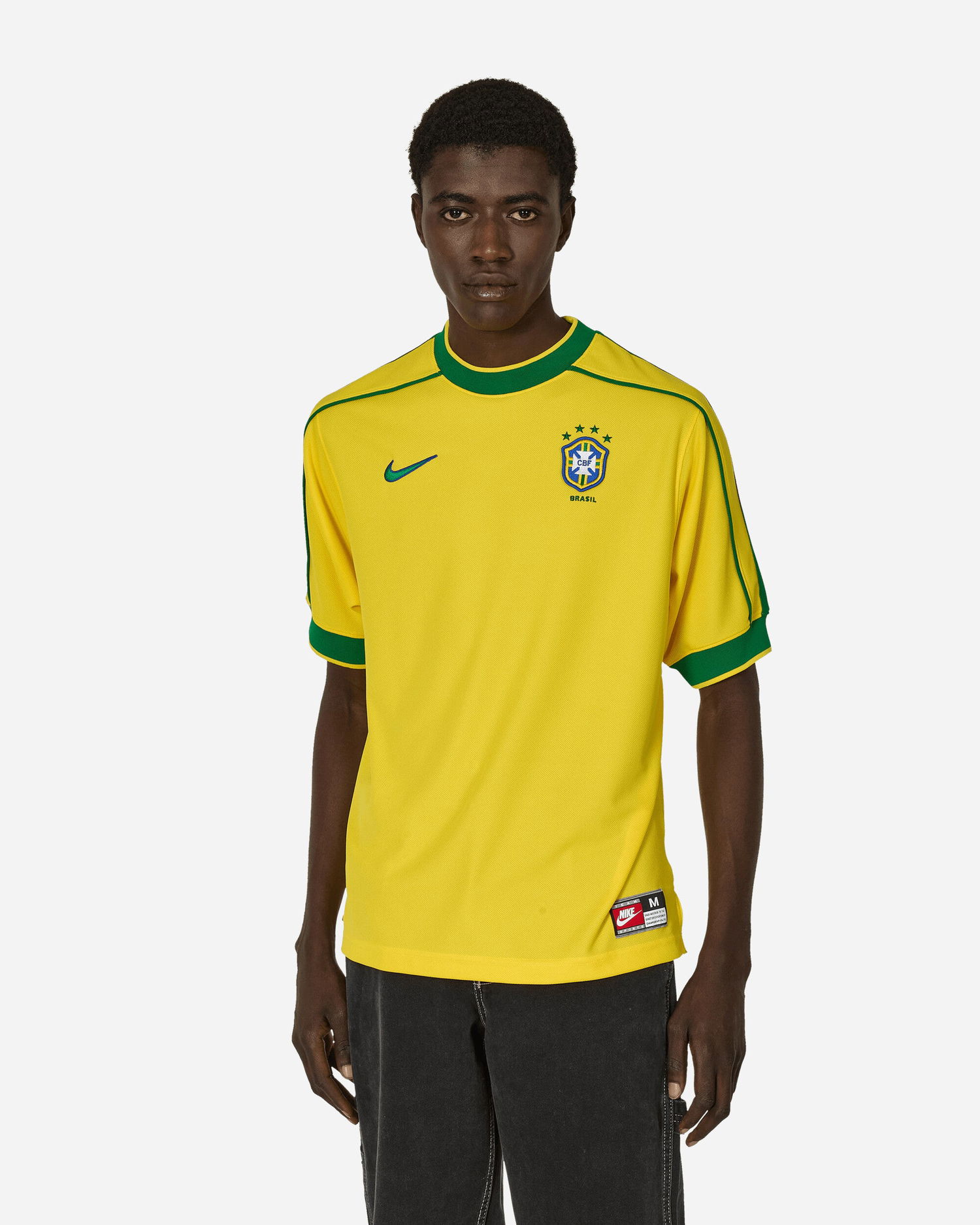 Jersey Nike Brazil 1998 Reissue Football Replica Jersey Varsity Maize Gul | FZ6682-741, 0