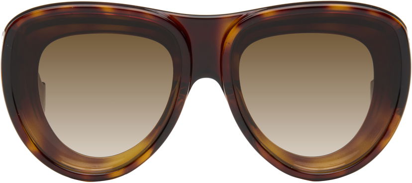 Solbriller Loewe Loewe Aviator Sunglasses Brun | LW40170UM6152F 840126861433