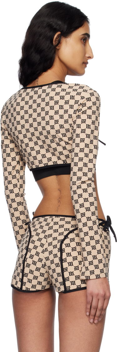 Træningsdragt MISBHV MISBHV Monogram Coquette Shrug Beige | 250W113, 2