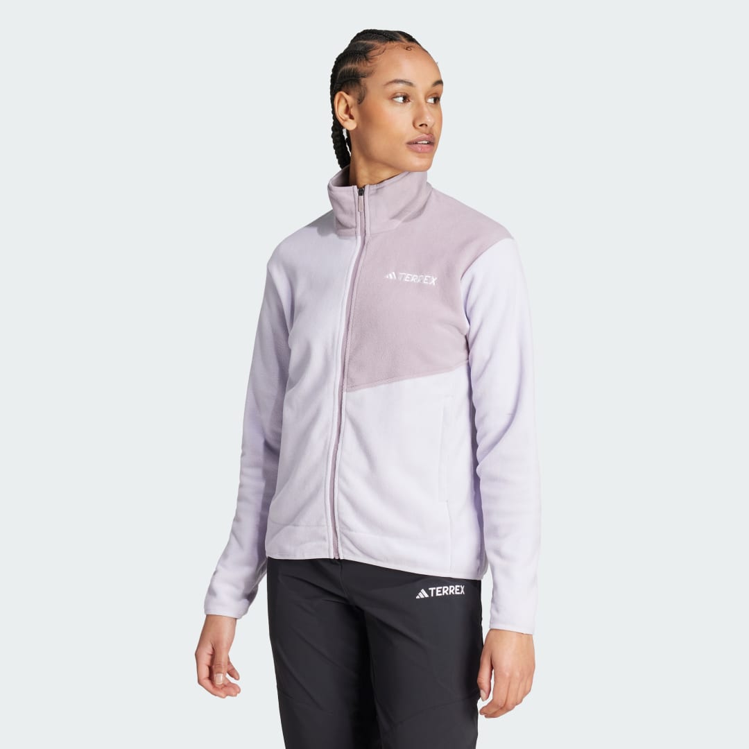 Jakke adidas Performance Terrex Multi Full-Zip Fleece Hvid | IZ3298, 0