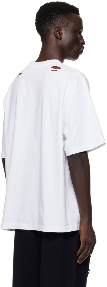 T-shirt We11done Distressed Logo T-Shirt Hvid | WD-TT3-22-905-U-WH, 2
