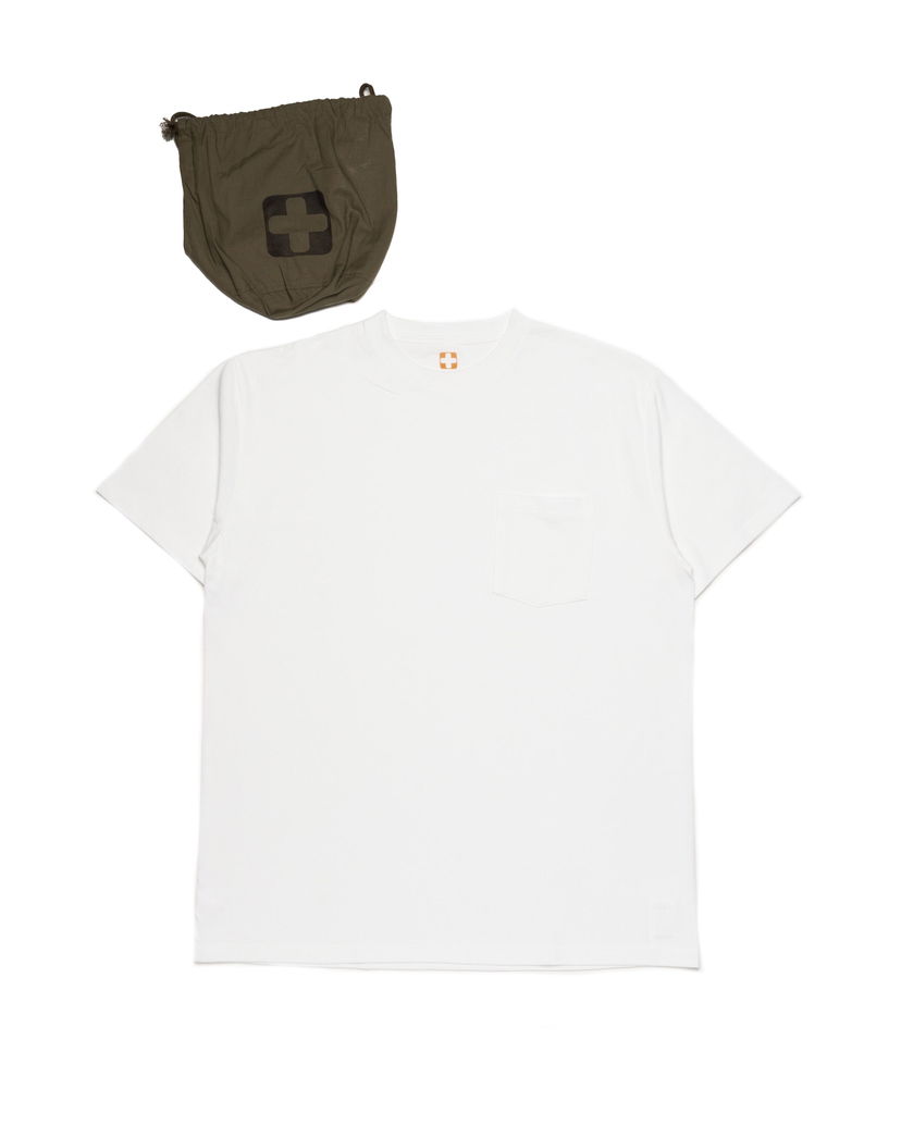 T-shirt BEAMS Beams+ Pocket T-Shirt 2 Pack Hvid | 38040039156-01