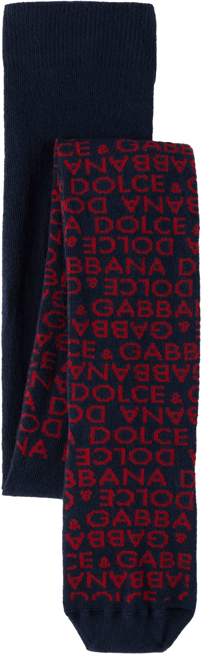Sokker Dolce & Gabbana Dolce&Gabbana Jacquard Knit Tights Mørkeblå | LBKAE9 JBCDO