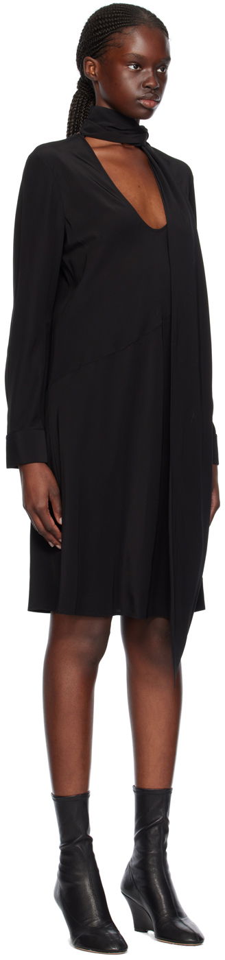 Kjole Helmut Lang Helmut Lang Scarf Midi Dress Sort | O01HW605, 1