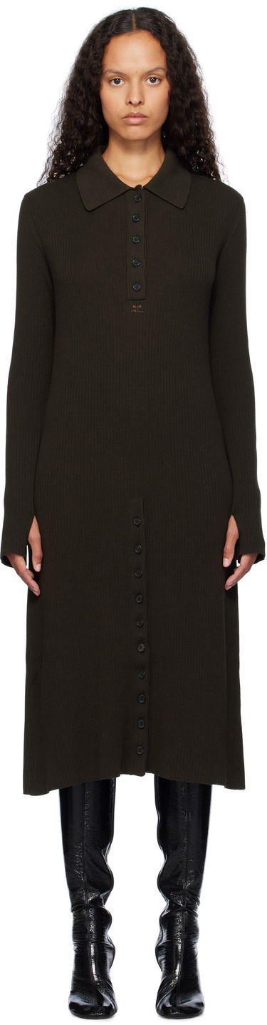 Sweater Courrèges Courrèges Midi Polo Dress Grøn | 324MRO468FI0049, 0
