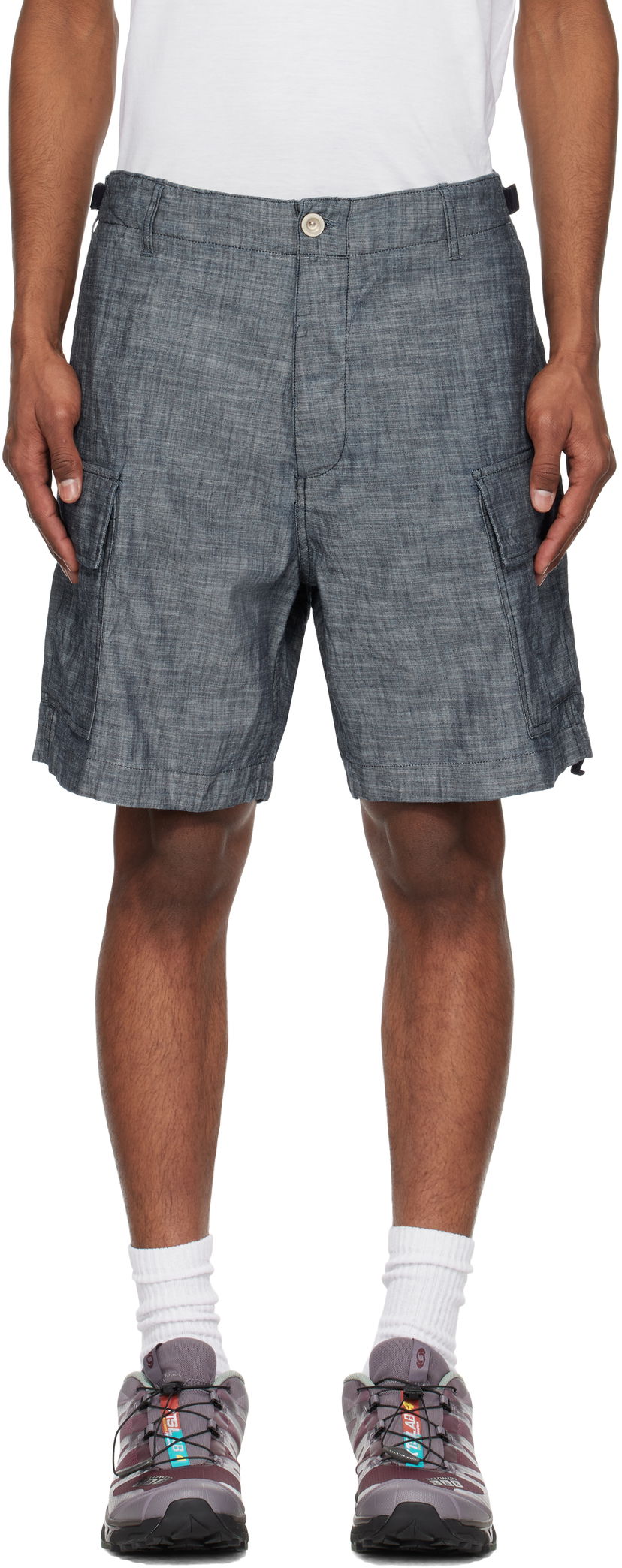 Shorts C.P. Company C.P. Company Chambray Cargo Shorts Grå | 18CMBE149A-110065W