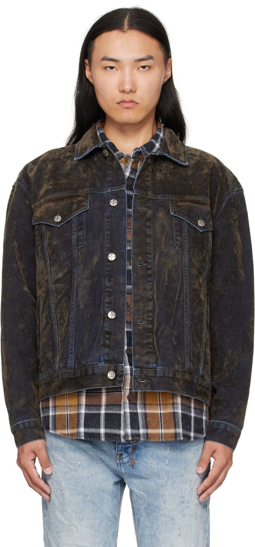 Jakke Ksubi Ksubi Oh G Denim Jacket Blå | MFA25JK017