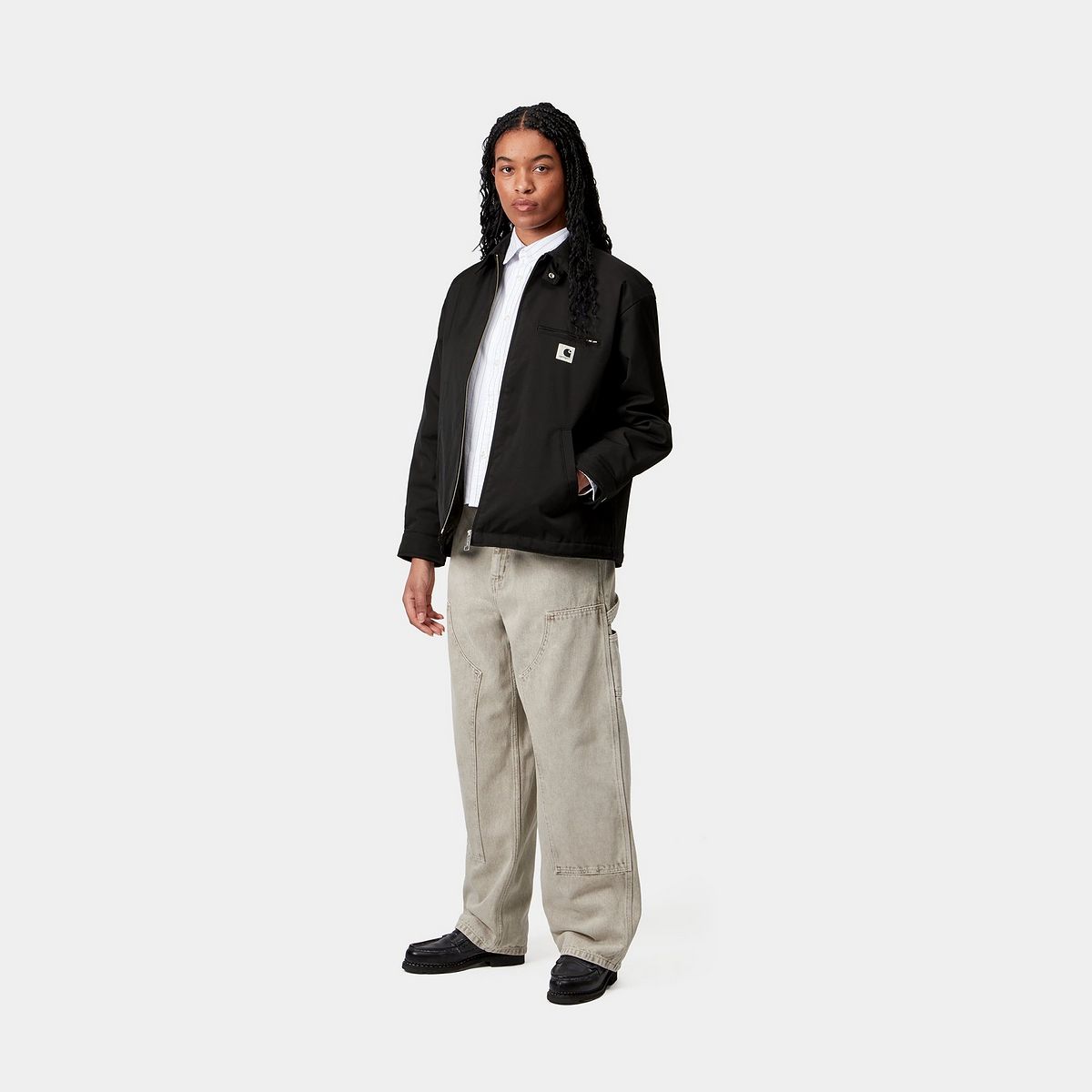 Jakke Carhartt WIP Leroy Jacket Sort | I035368_8, 1