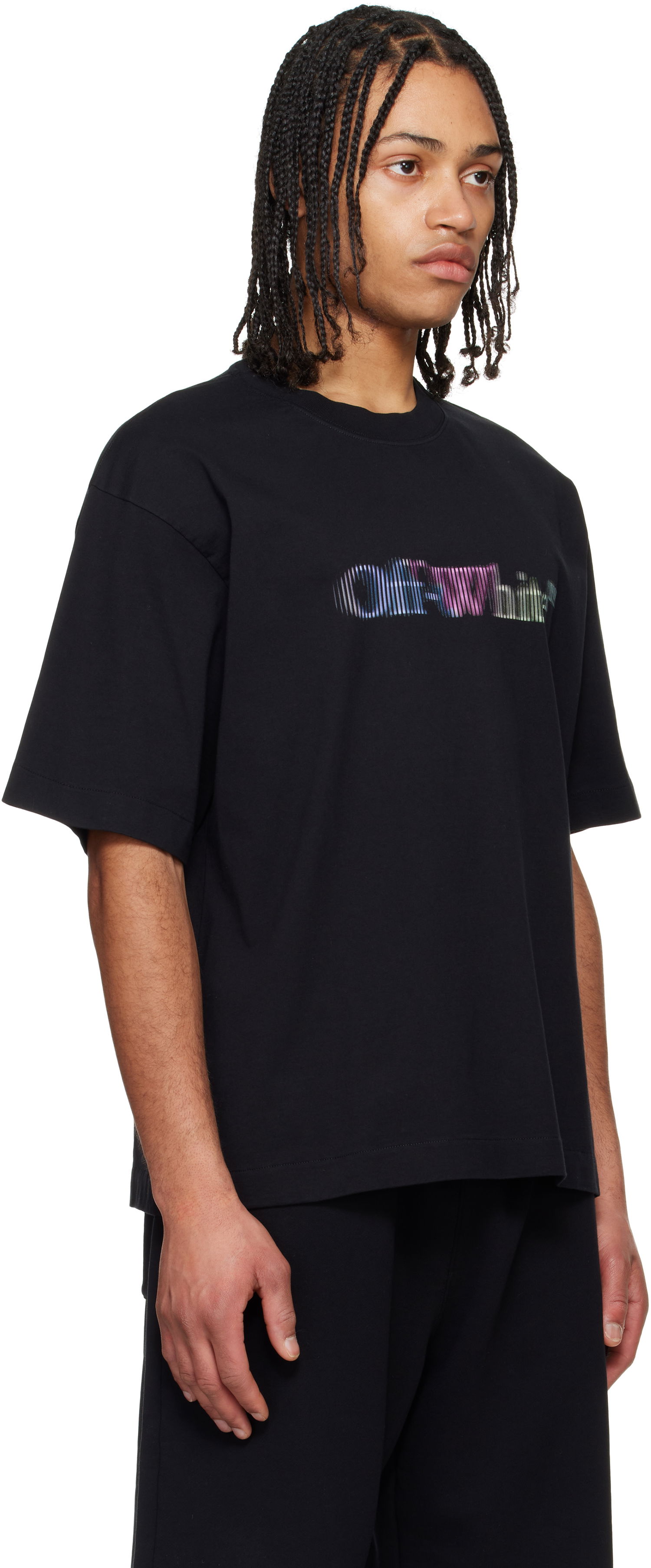 T-shirt Off-White Off-White Skate Short Sleeve T-Shirt Sort | OMAA120S25JER00M1084, 1