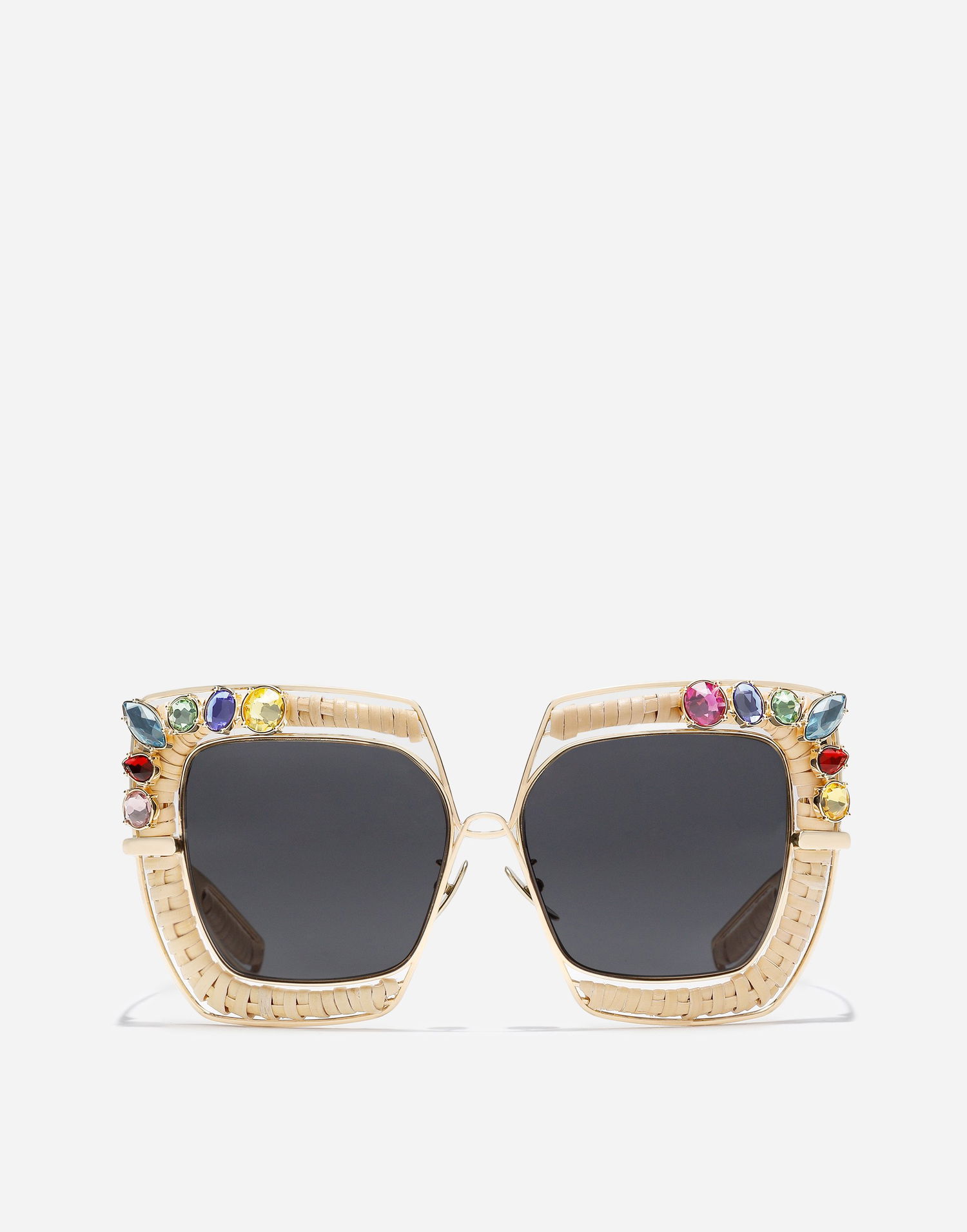 Solbriller Dolce & Gabbana Dolce & Gabbana Rafia Fiori Sunglasses Beige | VG2331VM2879V000, 0