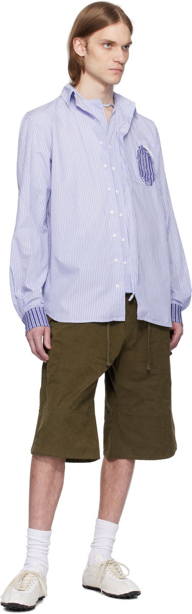 Skjorte Ottolinger Ottolinger Oversized Striped Shirt Blå | 111-400311-02, 3
