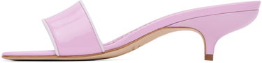 Tilbehør Manolo Blahnik Manolo Blahnik Helamu Kitten Heel Mules Lyserød | 224-1599, 2