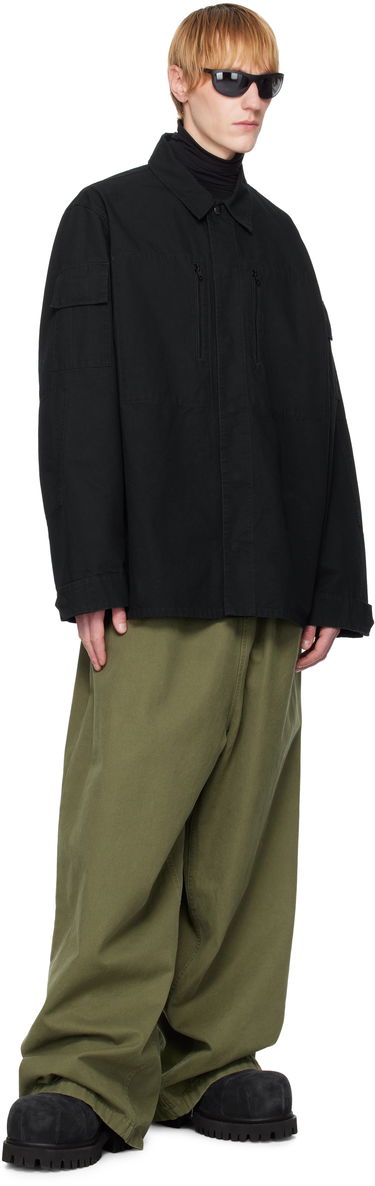 Jakke Balenciaga Balenciaga Military Shirt Sort | 814719TQP13, 3