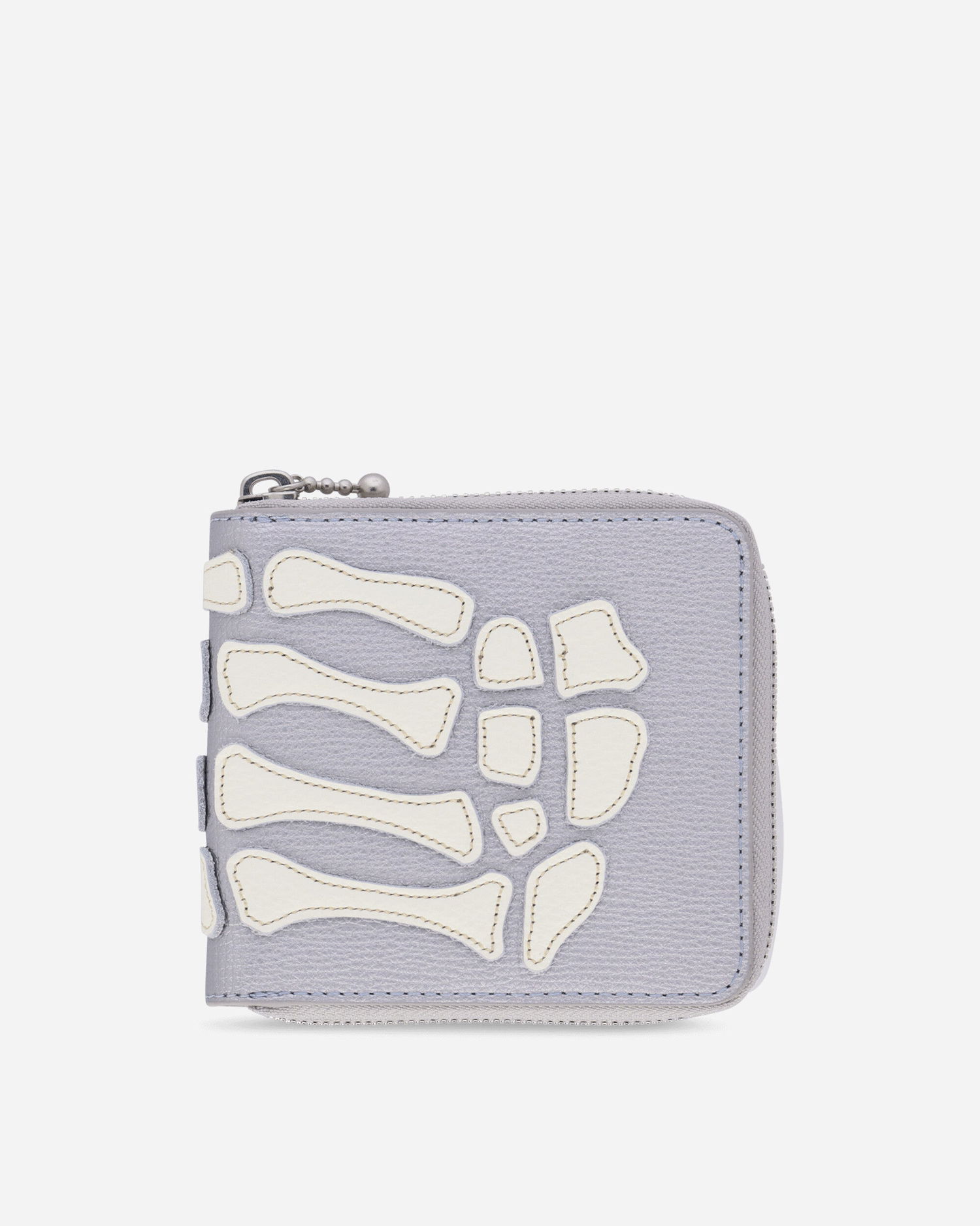 Tegnebog KAPITAL Thumb Up Bone Band Zip Wallet Grå | K2503XG523 SILVER, 1