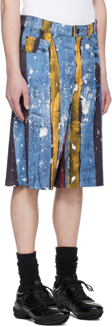 Shorts Charles Jeffrey Loverboy Charles Jeffrey LOVERBOY Silky Print Shorts Blå | 54040301, 1