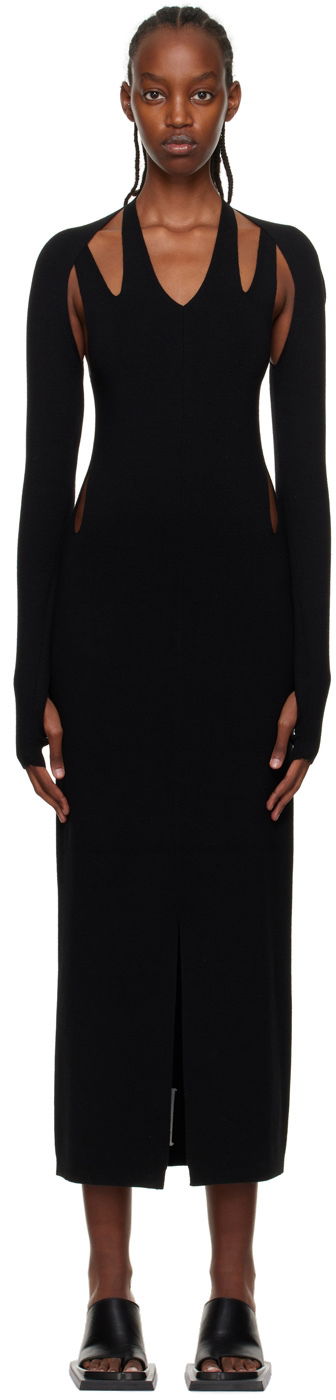Kjole Dion Lee Plaited Midi Dress Sort | A7613P22