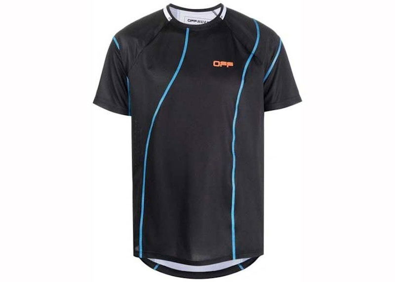T-shirt Off-White Active Logo Mesh T-Shirt Black Sort | OMVA022121FAB0011020