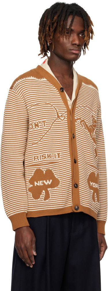 Sweater Bode Bode Buckaroo Knit Cardigan Brun | MRS25KT012, 1