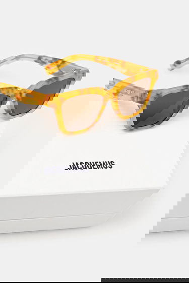 Solbriller Jacquemus Jacquemus Carre Sunglasses Gul | JAC109C4SUN, 3