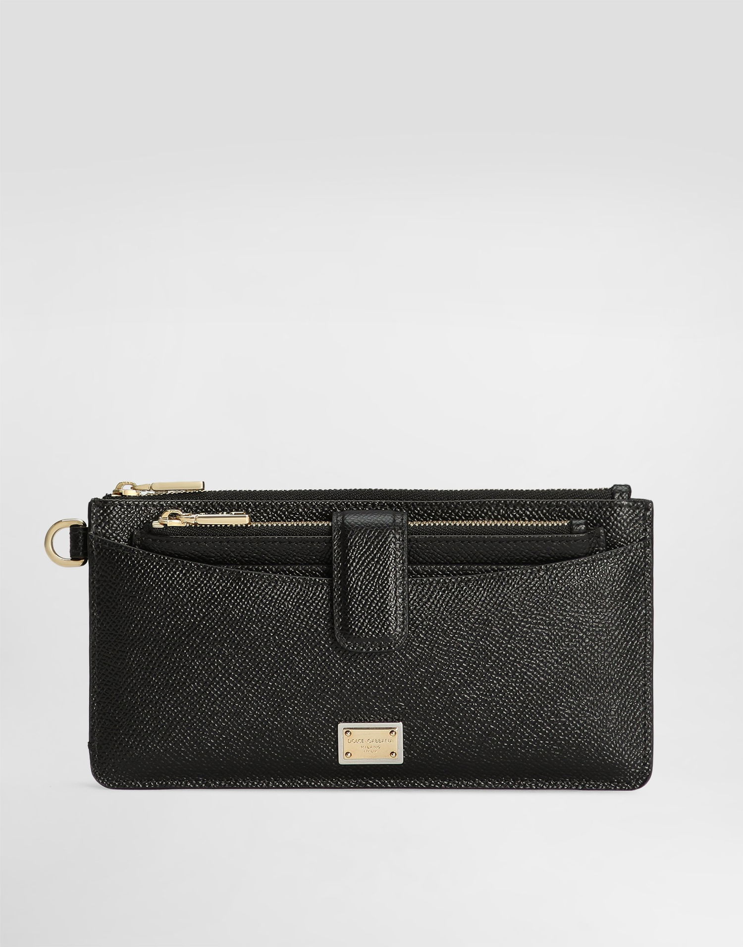 Tegnebog Dolce & Gabbana Dauphine Calfskin Card Holder With Wristlet Sort | BI3335A100180999, 0