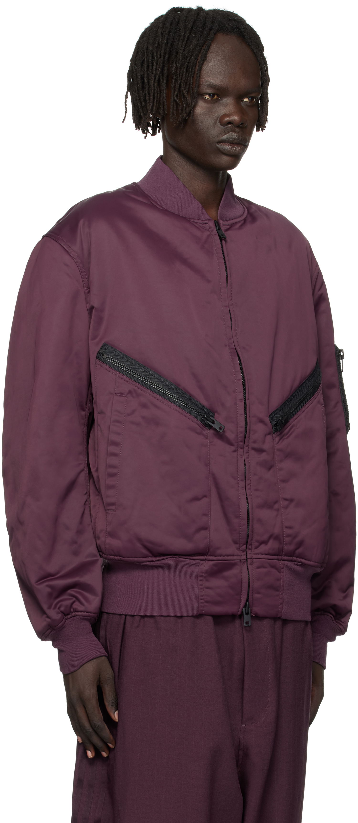 Bomberjakke Y-3 Y-3 Insulated Bomber Jacket Bourgogne | KA2397, 1
