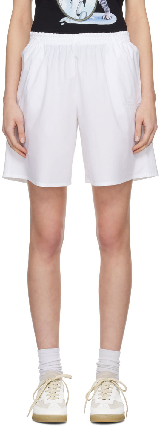 Shorts Maison Margiela MM6 Embroidered Shorts Hvid | S52MU0118 S47294