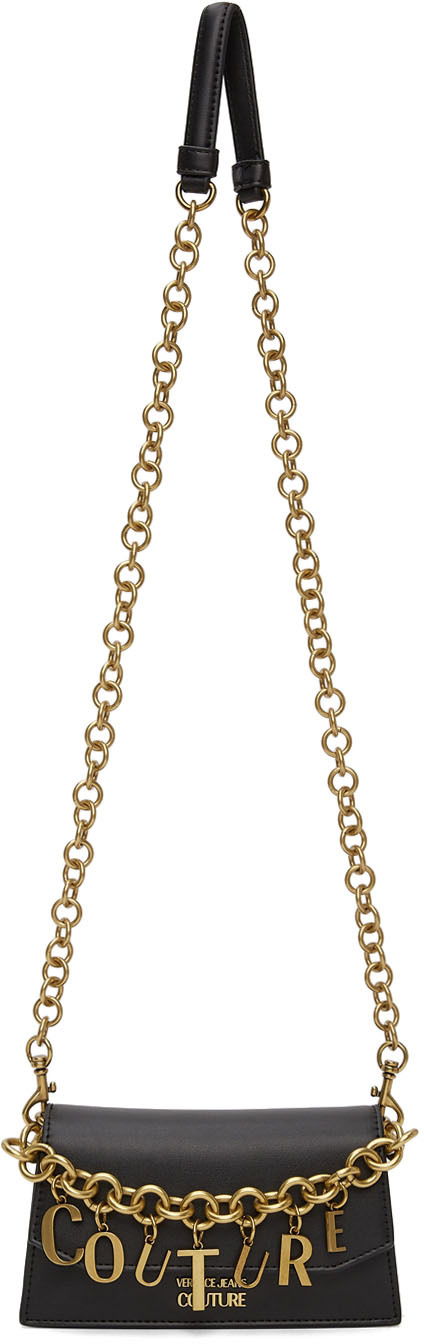 Håndtaske Versace Black Charms Crossbody Bag Sort | E71VA4BC2EZS063, 0