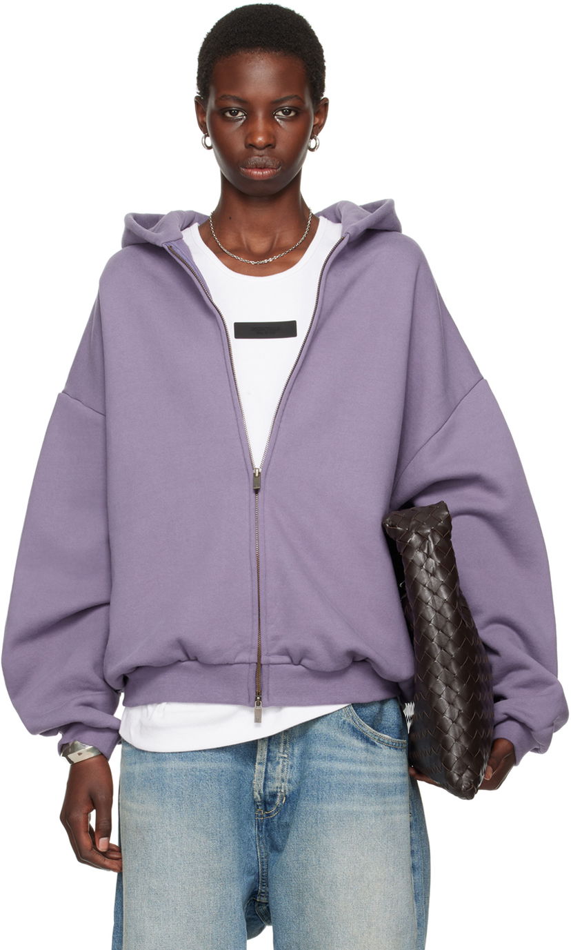 Sweatshirt Fear of God Designer Full-Zip Hoodie Lilla | 192BT246247F