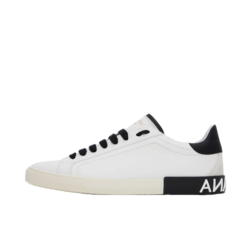 Sneakers og sko Dolce & Gabbana White Portofino Vintage Sneakers Hvid | CS2203AM779