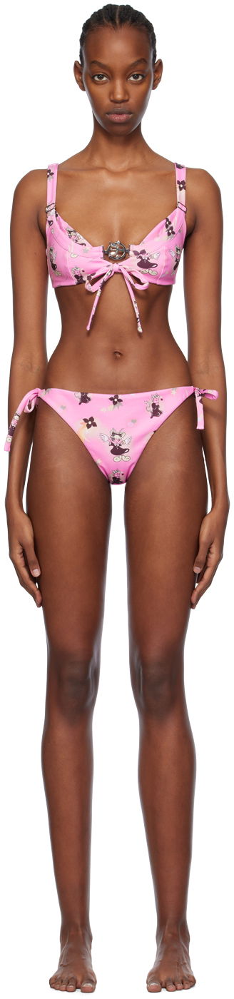 Badetøj Chopova Lowena Suski Print Bikini Lyserød | 6418